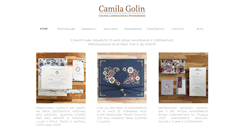 Desktop Screenshot of camilagolin.com.br